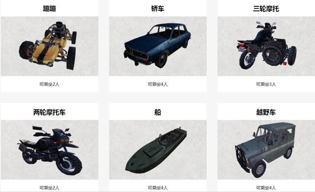 绝地求生载具
